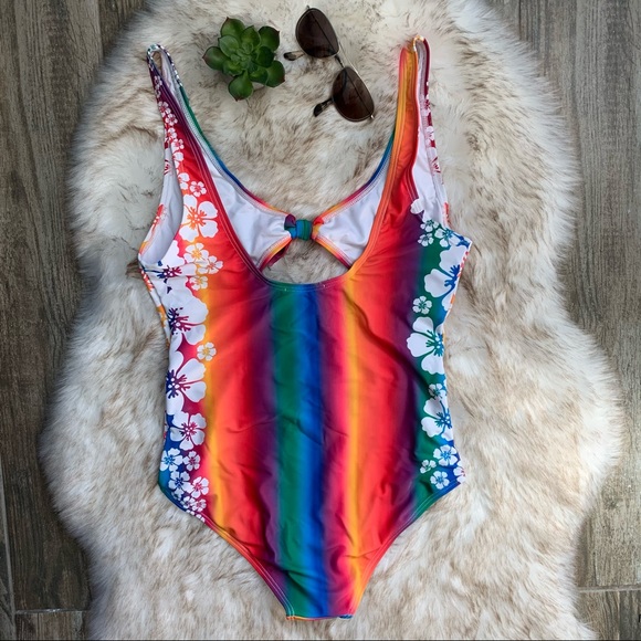 ALL THINGS MOCHI | Mila Striped Crossover 1-Piece - Picture 4 of 12